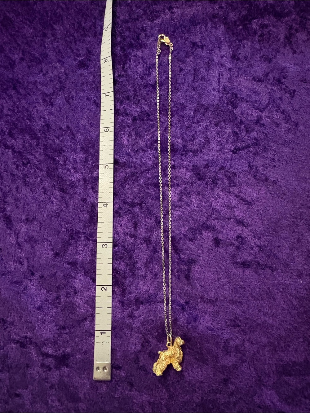 Golden French Poodle necklace for Pet lovers